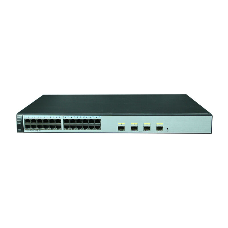 Commutateur Huawei S1720-28GWR-PWR-4X avec 24 ports Ethernet 10/100/1000 4 10 Gig SFP+ et 370W POE