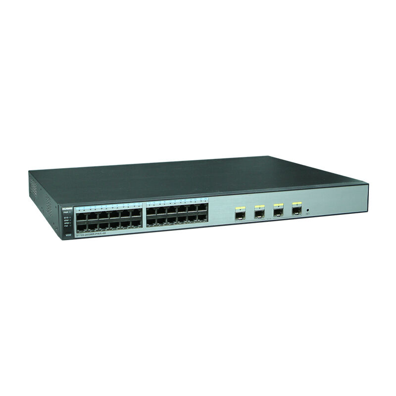 Commutateur Huawei S1720-28GWR-PWR-4X avec 24 ports Ethernet 10/100/1000 4 10 Gig SFP+ et 370W POE