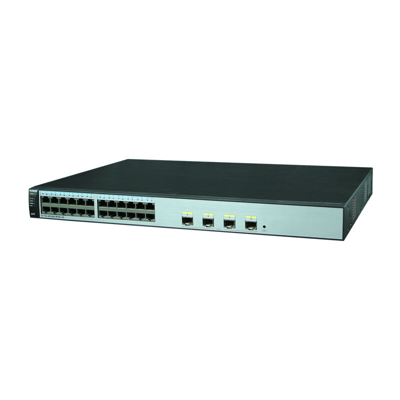 Huawei Switch S1720-28GWR-PWR-4X with 24 Ethernet 10/100/1000 ports, 4 10 Gig SFP+, PoE+, 370W POE AC 110/220V