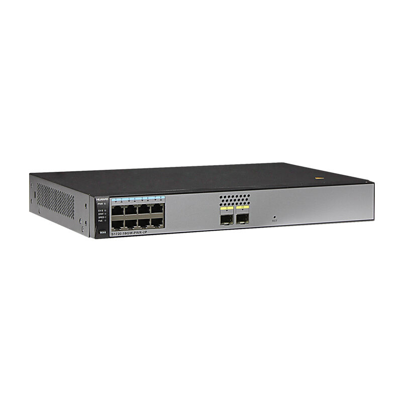 Huawei Network Switch S1720-10GW-PWR-2P-E Bundle (8 Ethernet 10/100/1000 PoE+ ports, 2 Gig SFP, with license, 124W PoE AC 110/220V)