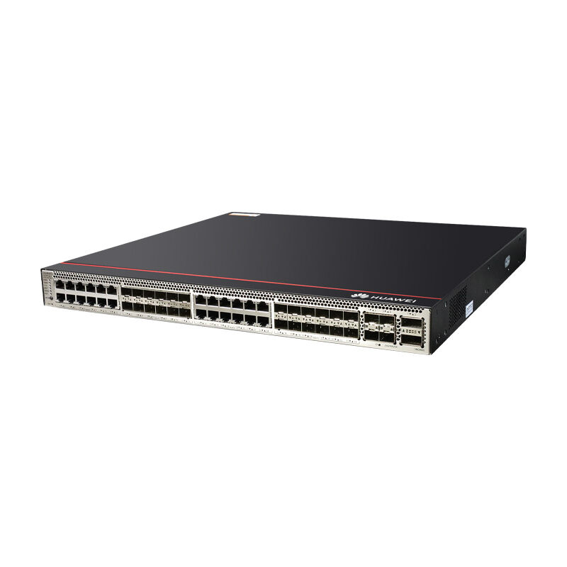 Huawei Switch S5732-H48XUM2CC with 24*100M/1G/2.5G/5G/10G Ethernet ports, 24*10GE SFP+ ports, 4*25GE SFP28, 2*40GE ports or 2*100GE QSFP28 ports, 1*expansion slot, PoE++