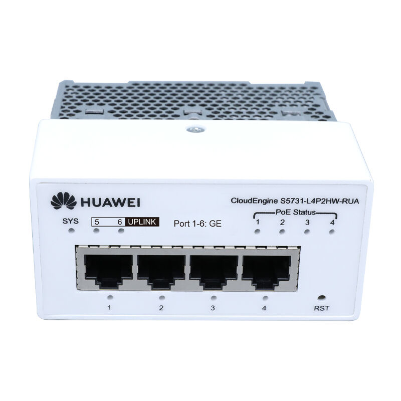 Huawei CloudEngine Switch S5731-L4P2HW-RUA with 4*10/100/1000BASE-T ports 2*GE hybrid optical-electrical SFP ports and PoE++