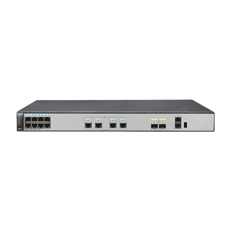 Switch de red Huawei S5720-14X-PWH-SI-AC con 4 puertos Ethernet 100/1000/2.5G PoE++ , 2 puertos SFP+ de 10 Gig y 1 GB de RAM