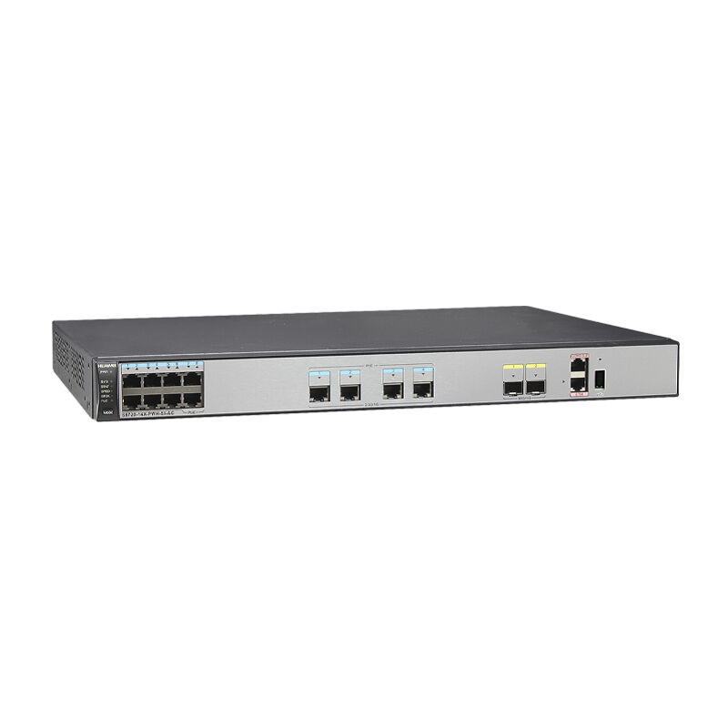 Switch de red Huawei S5720-14X-PWH-SI-AC con 4 puertos Ethernet 100/1000/2.5G PoE++ , 2 puertos SFP+ de 10 Gig y 1 GB de RAM
