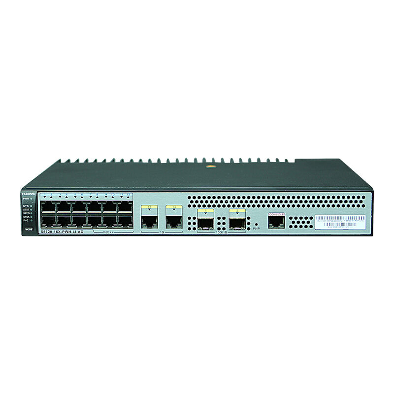 Huawei Switch S5720-16X-PWH-LI-AC with 12 Ethernet 10/100/1000 PoE++ ports 2 Ethernet 10/100/1000 ports and 2 10 Gig SFP+ ports