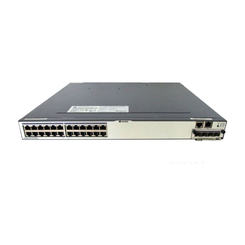 Huawei Switch S5700-28C-EI with 24 Ethernet 10/100/1000 ports 256 Gbit/s switching capacity and 96 Mpps forwarding performance