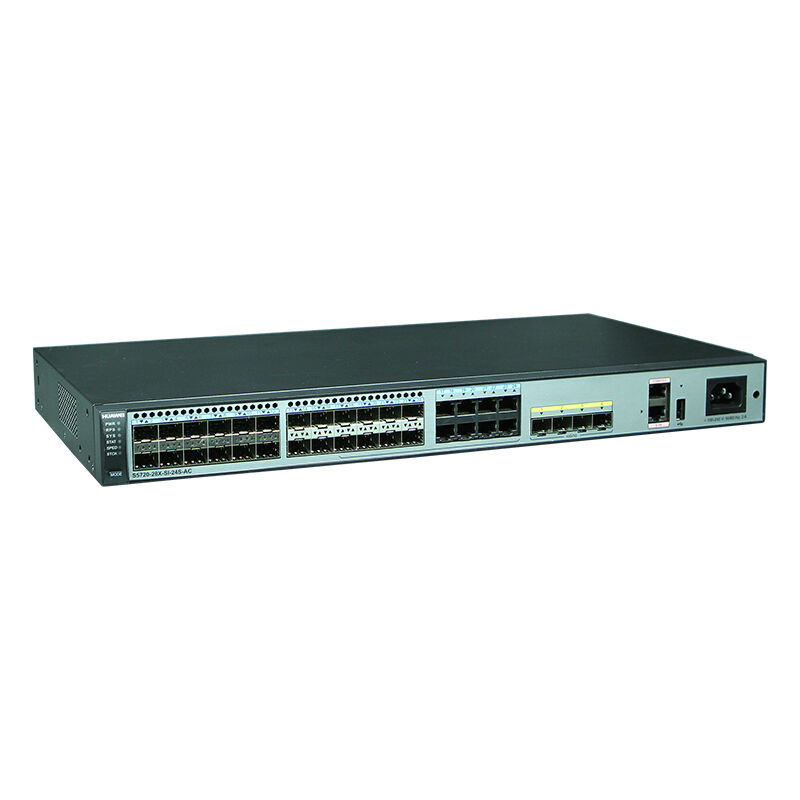 Huawei Switch S5720-28X-SI-24S-AC with 24 Gig SFP 8 Dual-Purpose Ports and 4 10 Gig SFP+ Ports