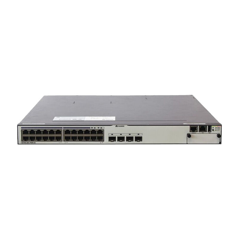 Huawei Switch S5700-28C-PWR-SI with 24 Ethernet 10/100/1000 PoE+ Ports 4 Dual-Purpose Ports and 500W AC Power