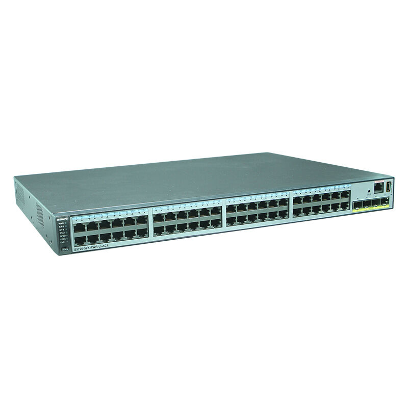 Huawei S5720-52X-PWR-LI-ACF Network Switch with 48 Ethernet 10/100/1000 PoE+ Ports Compact 43.6 mm x 442.0 mm x 314.8 mm Dimensions and Lightweight 6.6 kg