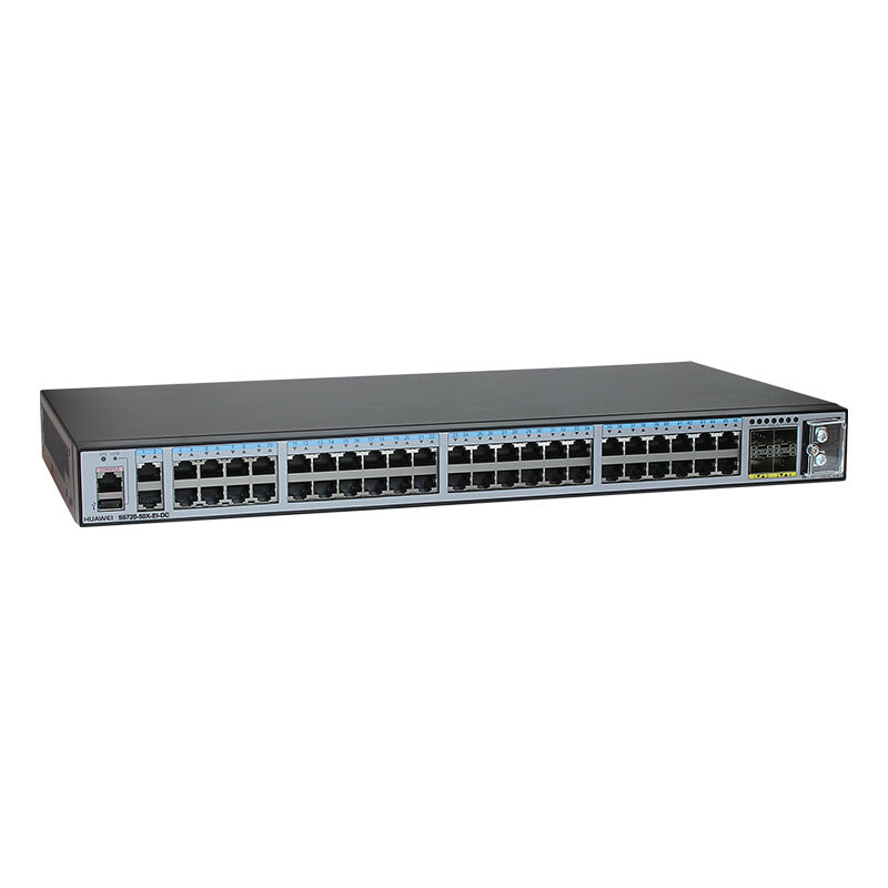 Huawei Switch S5720-50X-EI-DC with 46 Ethernet 10/100/1000 Ports 4 10 Gig SFP+ Ports and DC -48V Power Supply