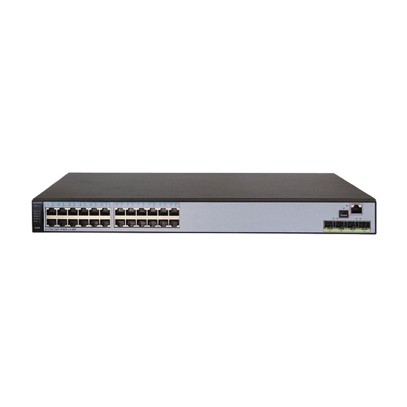 Huawei Switch S5700-28P-PWR-LI-AC with 24 PoE+ 10/100/1000BASE-T Ports 4 GE SFP Ports and 256 Gbit/s Switching Capacity