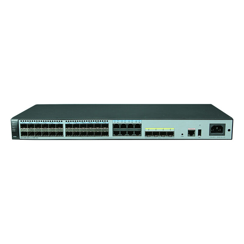 Huawei Switch S5720S-28X-LI-24S-AC with 24 Gig SFP Ports 8 Dual-Purpose 10/100/1000 or SFP and 4 10 Gig SFP+ Ports