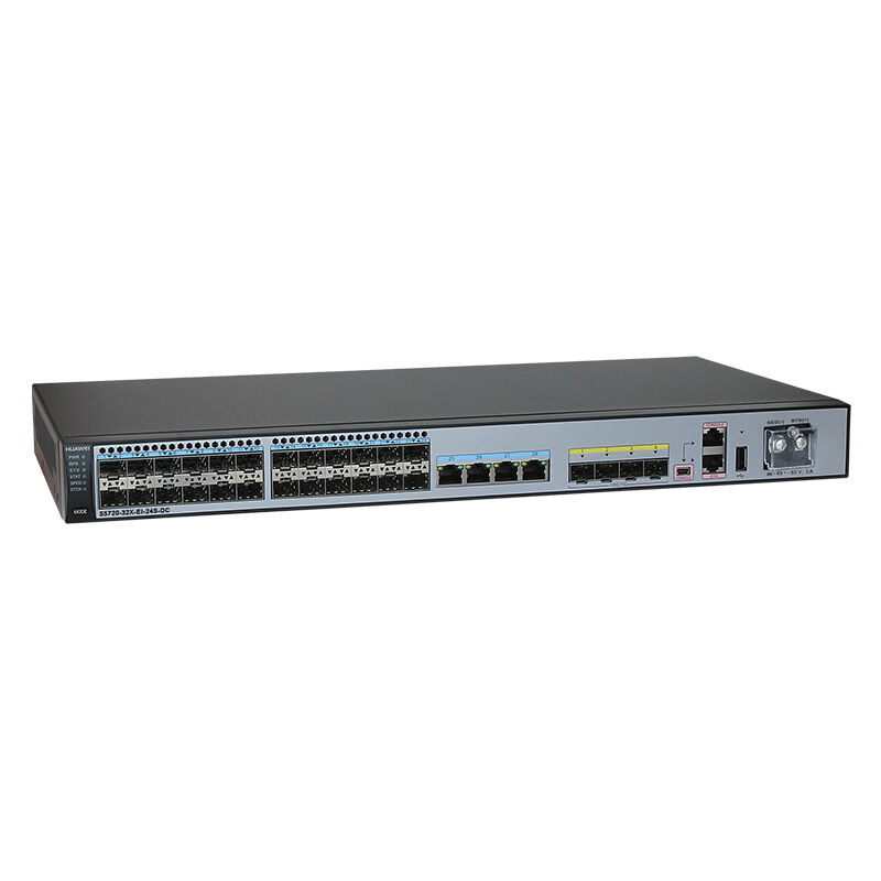 Huawei Switch S5720-32X-EI-24S-DC with 24 Gig SFP Ports 4 10 Gig SFP+ Ports and DC -48V Power
