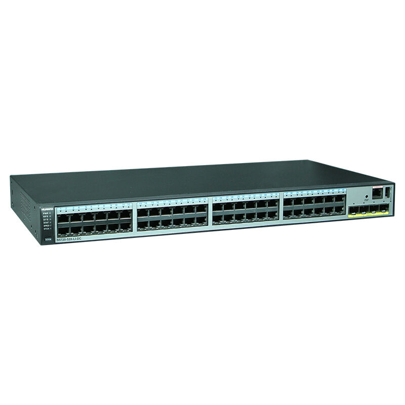 Huawei Switch S5720-52X-LI-DC with 48 Ethernet 10/100/1000 Ports and 4 10 Gig SFP+ Ports DC -48V Power Supply