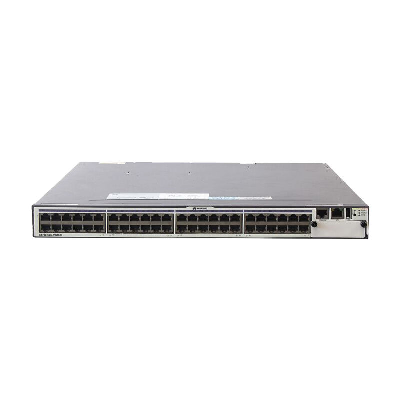 Huawei Switch S5700-52C-PWR-SI with 48 Ethernet 10/100/1000 PoE+ Ports and 500W AC Power Supply for High-Capacity Networking