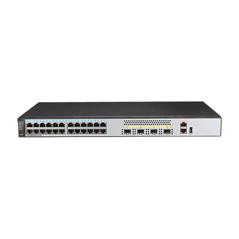 Huawei Switch S5700S-28X-LI-AC with 24 x 10/100/1000BASE-T ports 4 x 10GE SFP+ ports and 256 Gbit/s switching capacity