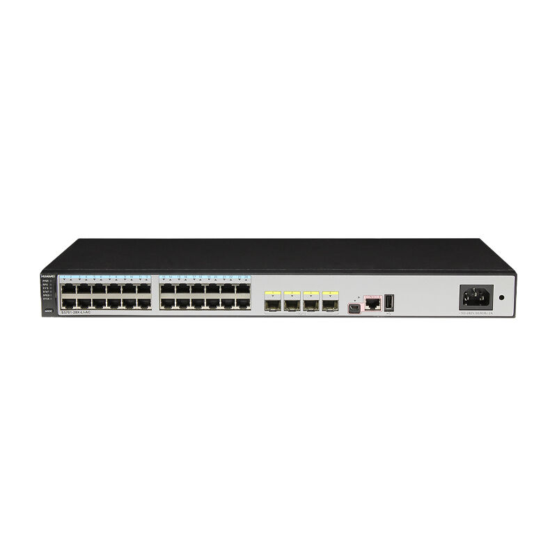 Huawei Switch S5701-28X-LI-AC with 24 Ethernet 10/100/1000 Ports and 4 10 GE SFP+ Ports for Gigabit Enterprise Networks