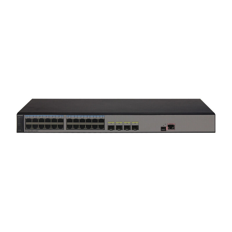 Huawei Switch S5700-28X-LI-DC with 24 Ethernet 10/100/1000 Ports and 4 10 Gig SFP+ Ports for Gigabit Enterprise Networks