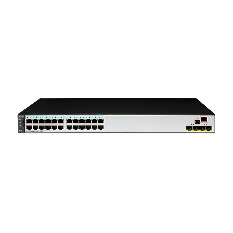 Huawei Switch S5700-28X-PWR-LI-AC with 24 x 10/100/1,000 Base-T Ethernet ports 4 x 10 GE SFP+ ports and 370W PoE