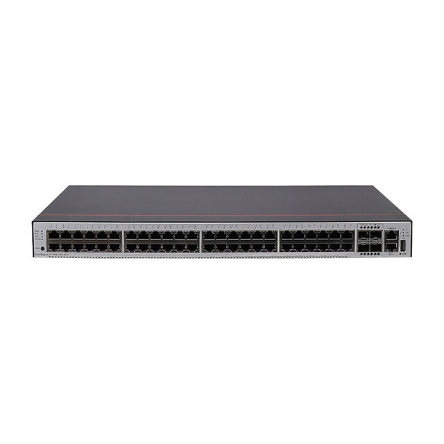 हुआवे स्विच S5735S-L48T4S-A जिसमें 48 x 10/100/1000BASE-T पोर्ट और 4 x GE SFP पोर्ट AC पावर नेटवर्क स्विच हैं
