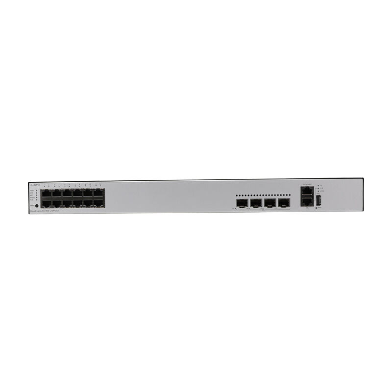 Switch Huawei S5735S-L12P4S-A con 12 porte 10/100/1000Base-T, 4 porte GE SFP e PoE+ per reti aziendali
