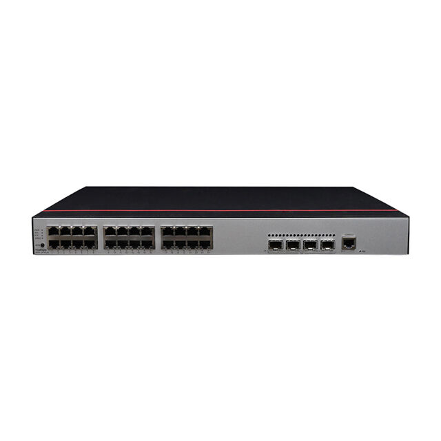 Switch Huawei S5735-L24T4S-A1 com 24 portas 10/100/1000BASE-T, 4 portas GE SFP e alimentação AC