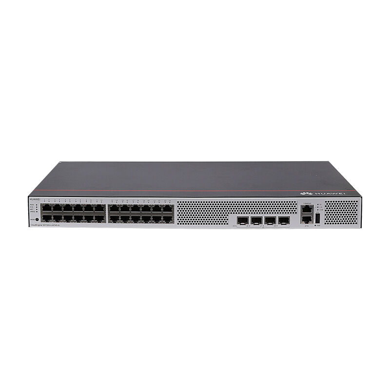 Huawei Switch S5735S-L24T4S-A mit 24 x 10/100/1000BASE-T-Ports, 4 x GE-SFP-Ports und AC-Stromversorgung für Unternehmensnetzwerke