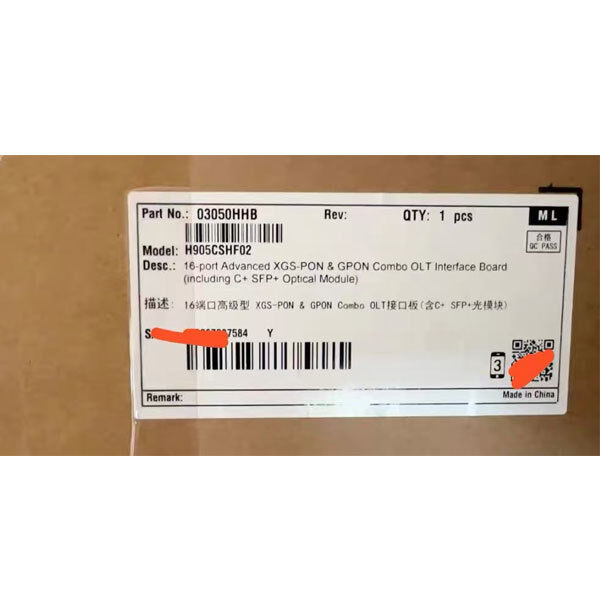 Huawei SmartAX MA5800 OLT Device Interface Board H901CSHF 16 Port XGS PON And GPON Combo