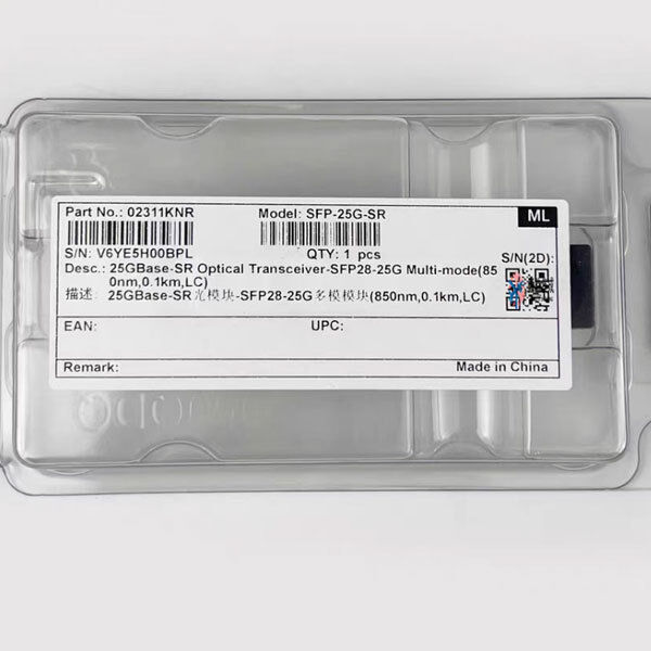 Dual Rate 850nm Huawei SFP Transceiver Module 02311KNR SFP-25G-SR 25GBASE-SR SFP28 100m DOM Duplex UPC