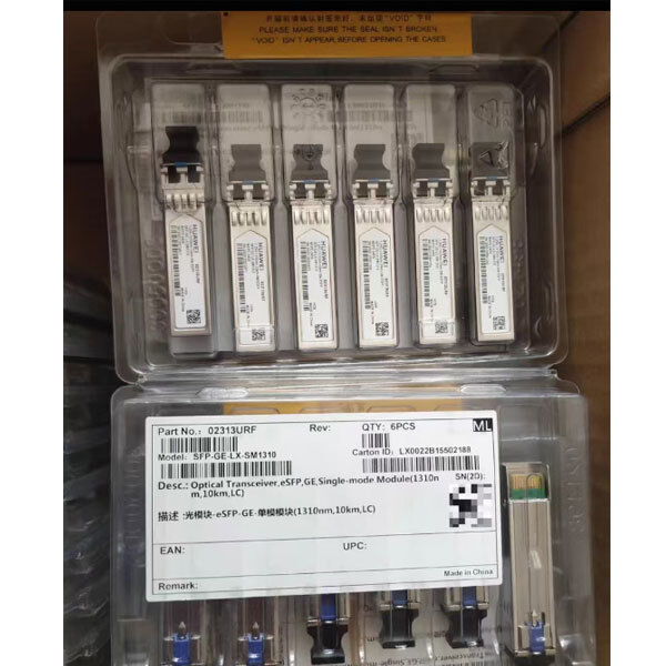 Genuine Huawei SFP-GE-LX-SM1310 02313URF 1000BASE-LX/LH SFP 1310nm 10km DOM Duplex LC MMF