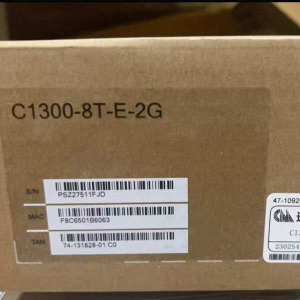 Cisco C1300-8T-E-2G 8-Port Gigabit Ethernet Managed Switch with 2x Gigabit Combo Ports