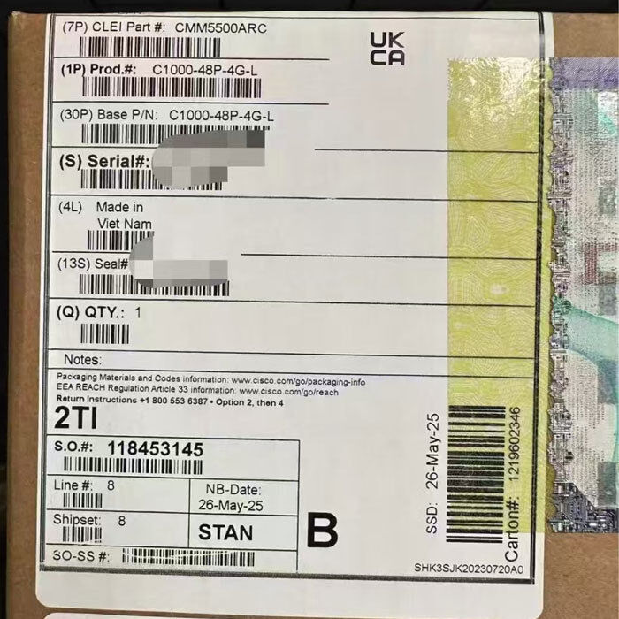 Flexible IoT Cisco Network Switch 2 Layer C1000-48P-4G-L For Small Business